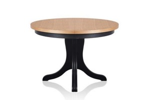 Stół OSKAR  X ( Blat okl. dębowa lakier natura-oskrzynia, noga bukowa czarna lub biała ) 