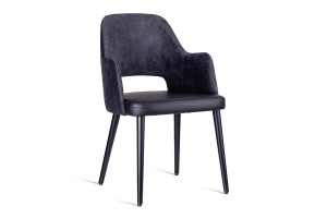 Krzesło SEWILLA stelaż metalowy czarny