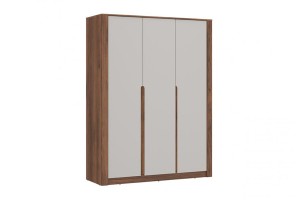 Szafa trzydrzwiowa AMARILLO 3D - korpus: orzech żuławski, front: moonlight classic-orzech żuławski