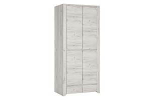 Szafa dwudrzwiowa ANGEL 2D-2S - korpus: dąb white craft, front: dąb white craft