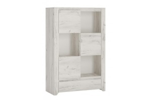 Komoda ANGEL 3D-1S - korpus: dąb white craft, front: dąb white craft