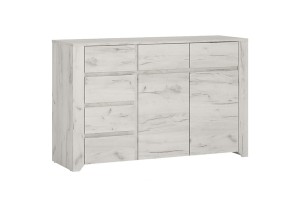 Komoda ANGEL 2D-6S - korpus: dąb white craft, front: dąb white craft