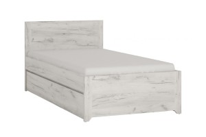 Łóżko ANGEL 90 - korpus: dąb white craft, front: dąb white craft