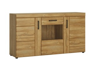 Komoda CORTINA 3D - korpus: dąb grandson front: dąb grandson