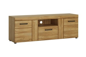 Komoda RTV CORTINA 2D-1S - korpus: dąb grandson front: dąb grandson