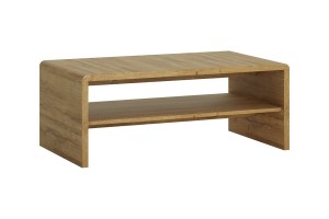 Stolik CORTINA - blat: dąb grandson, półka: dąb grandson, boki: dąb grandson