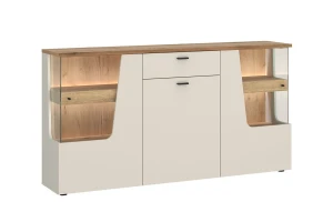 Komoda CUT OUT CTUK01 - front: dąb coast evoke-kaszmir, korpus: dąb coast evoke-kaszmir