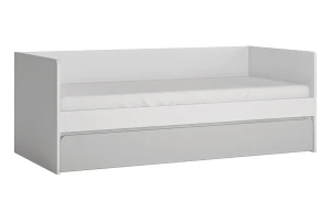 Łóżko FLEXI S1 90x200 - korpus: biały alpin, front: billbergia