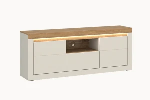 Komoda mała RTV NAXXAR NAXF01 - kaszmir-dąb kamienny