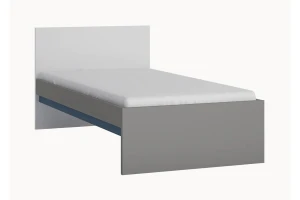 Łóżko LASER LASZ01B Łóżko 90x200cm - czarna perła-biały alpejski-szary platynowy