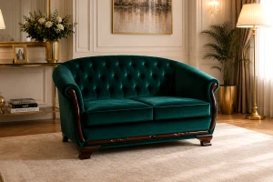 Sofa stylowa LUDWIK 2 ( nierozkładana ) - ORFEUSZ BOBO