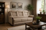 Sofa stylowa LEONARDO 3 ( nierozkładana ) - ORFEUSZ BOBO (ZDJĘCIA POGLĄDOWE)