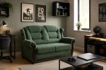 Sofa stylowa LEONARDO 2R ( z funkcją sapania ) - ORFEUSZ BOBO (ZDJĘCIA POGLĄDOWE)
