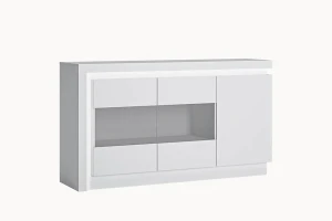 Komoda LYON BIAŁY LYOK02 - biały połysk-biały alpin