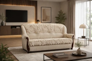 Sofa stylowa DICAPRIO 3R ( z funkcją spania ) - ORFEUSZ BOBO ( ZDJĘCIA POGLĄDOWE )