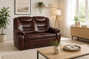 Sofa klasyczna skórzana LAMBORGINI 2RP ( z funkcją spania i pojemnikiem ) - ORFEUSZ BOBO  