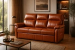 Sofa klasyczna, skórzana HAVANA 3R ( z funkcją spania ) - ORFEUSZ BOBO