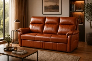 Sofa klasyczna, skórzana HAVANA 3R ( z funkcją spania ) - ORFEUSZ BOBO