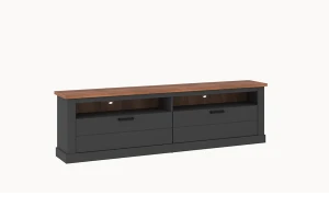 Komoda RTV PERAZZO PEZF02 - antracyt, dąb amaretto hudson