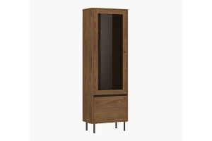 Witryna REVILLO REVV01 - orzech alicante, czarny mat