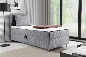 Łóżko tapicerowane z pojemnikiem BIORN 100×200 cm - INTENSO MEBLE
