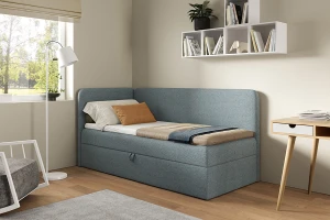Łóżko tapicerowane FLISA L 100×200 cm - INTENSO MEBLE