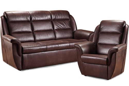 Komplet wypoczynkowy MARCO ( skóra naturalna )