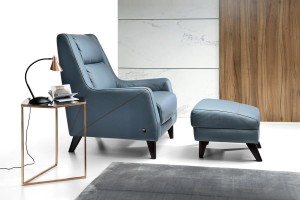 Zestaw wypoczynkowy fotel z podnóżkiem FIORD - ETAP SOFA