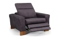 Fotel DIVERSO Relax z drewnianymi nóżkami