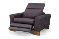 Fotel DIVERSO Relax z drewnianymi nóżkami