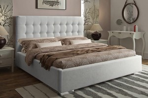 Łóżko sypialniane MILA 200x200 cm - GKI DESIGN