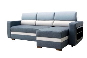 Narożnik  VEGAS BIS I z półką rozkładany - ŁUKASZ MEBLE