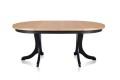 Stół OSKAR XII ( blat - okleina bukowa ) - rozłożony z dwiema wkładkami