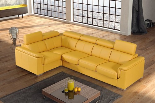 Narożnik GREY ( 3NL/P+el.narożny+1RP el.L/P ) - SKÓRA NATURALNA