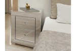 Szafka nocna lustrzana Glamour z 2 szufladami Kolekcja Graf&Mirror LSL-2
