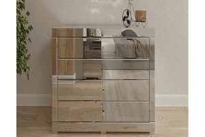 Komoda lustrzana z 4 szufladami Kolekcja Graf&Mirror LKL-4