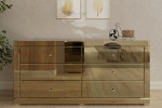Komoda lustrzana z 6 szufladami Kolekcja Graf&Mirror LKZ-6 ( złote szkło )