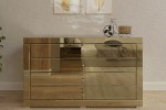 Komoda lustrzana z 4 szufladami Kolekcja Graf&Mirror LKZ-4 ( złote szkło )