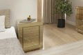 Szafka nocna z 2 szufladami LSZ-2 złota