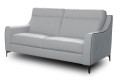 Sofa 3-osobowa VERO - CAMOMILLA 3N2 ( bez funkcji spania - skóra naturalna ) - bryła, front, bok