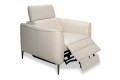 Fotel DIANTHUS 1RPe2 ( z funkcją relaks sterowany elektrycznie - skóra naturalna ) - bryła, front, bok