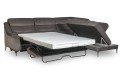 Narożnik GLADIOLUS 3RBI/X90K/1,5STL ( z funkcją spania i pojemnikiem ) - bryła, front, bok
