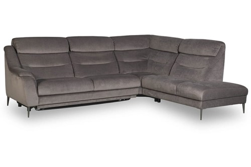 Narożnik GLADIOLUS 3RBI/X90K/1,5STL ( z funkcją spania i pojemnikiem ) - bryła, front, bok