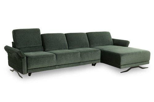 Narożnik VERO - IBISCO 3RG/1SWL ( z funkcją spania i pojemnikiem ) - bryła, front, bok