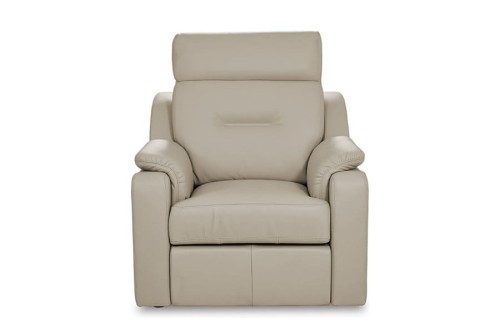 Fotel skórzany PAPAVERO 1N2 - bryła, front