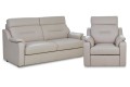 Zestaw wypoczynkowy skórzany VERO - PAPAVERO SOFA 3RD2+FOTEL 1N2
