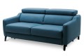 Sofa skórzana 3-osobowa TULIPANO BW1/3RF0/BW1 ( z funkcją spania ) - bryła, front, bok