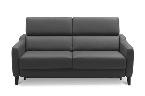 Sofa skórzana 3-osobowa TULIPANO BW1/3RF0/BW1 ( z funkcją spania ) - bryła, front