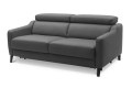 Sofa skórzana 3-osobowa TULIPANO BW1/3N0/BW1 ( bez funkcji spania ) - bryła, front, bok