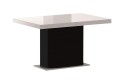 Stół rozkładany LORENZ 80x110-245 cm ( blat-lacobel/połysk-biały, czarny ) - bryła